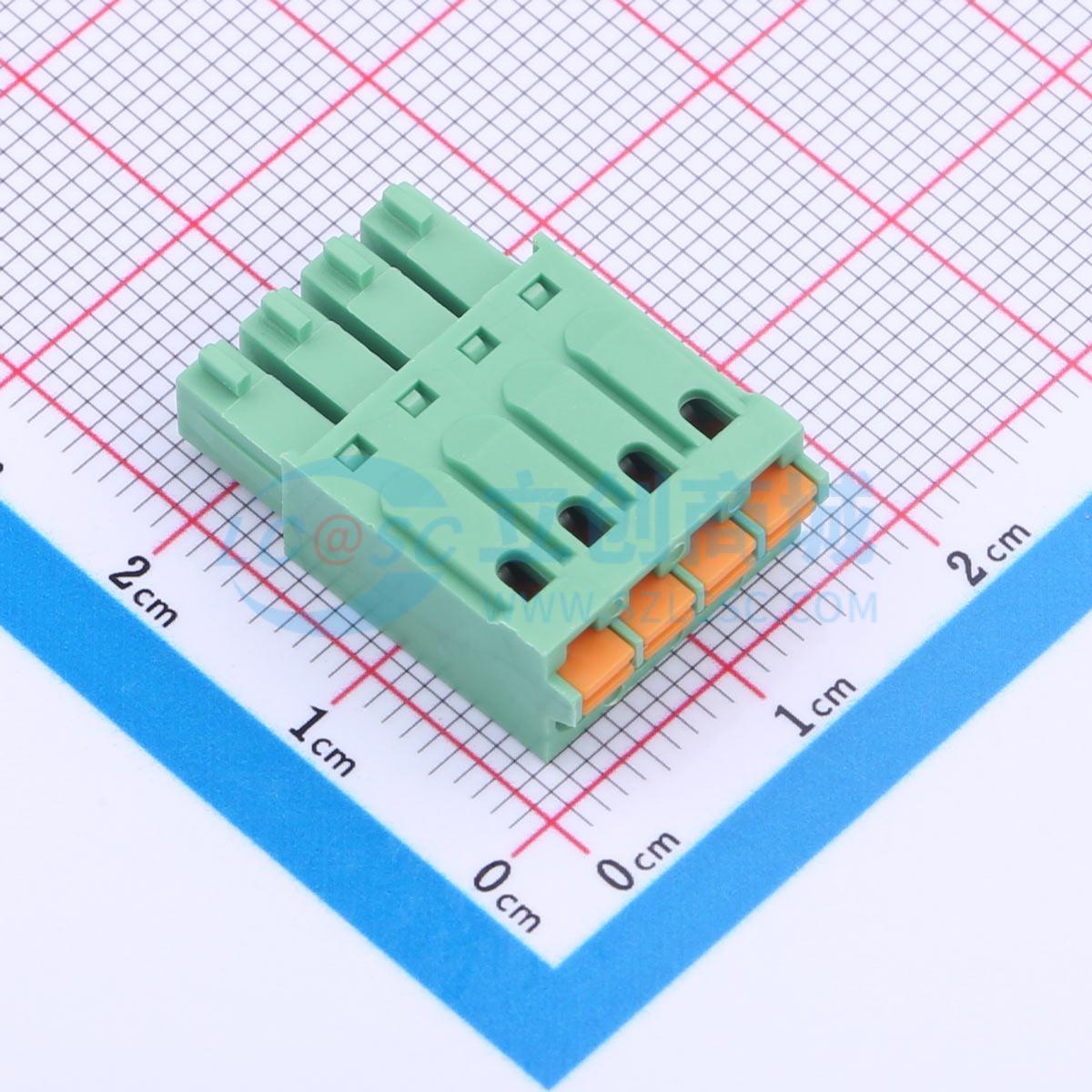 插拔式接线端子 JL15EDGKN-35004G01 P=3.5mm 1x4P 电子元器件