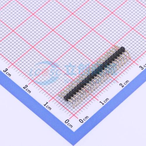 排针 X1311WR-23J-C26D40 弯插,P=1.27mm 1x23P 方针 电子元器件