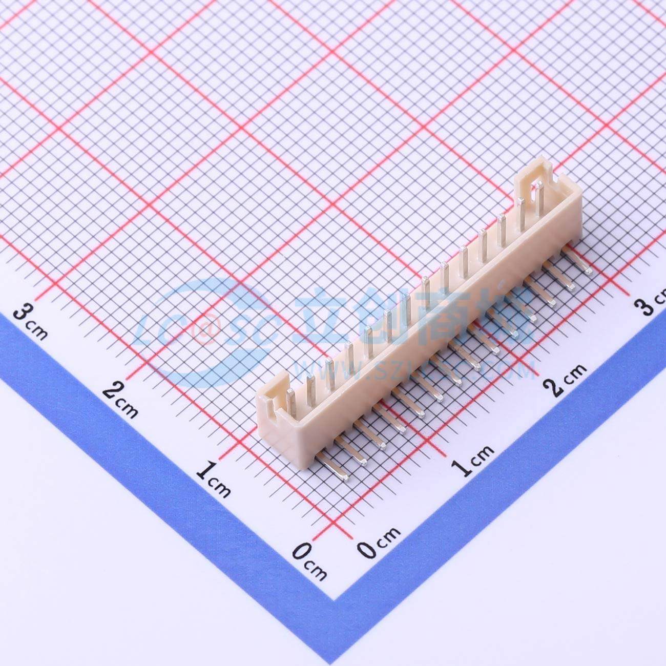 线对板针座 HC-PH-14AW-M 弯插,P=2mm 1x14P 弯插 电子元器件配单