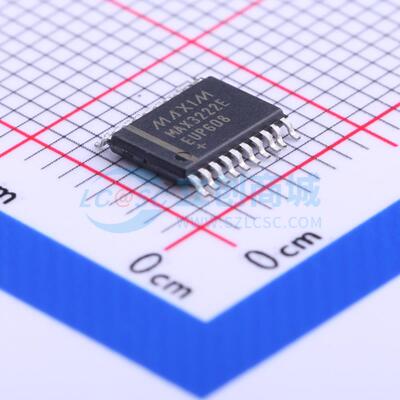 RS232芯片 MAX3222EEUP+ TSSOP-20 原装正品 电子元器件配单
