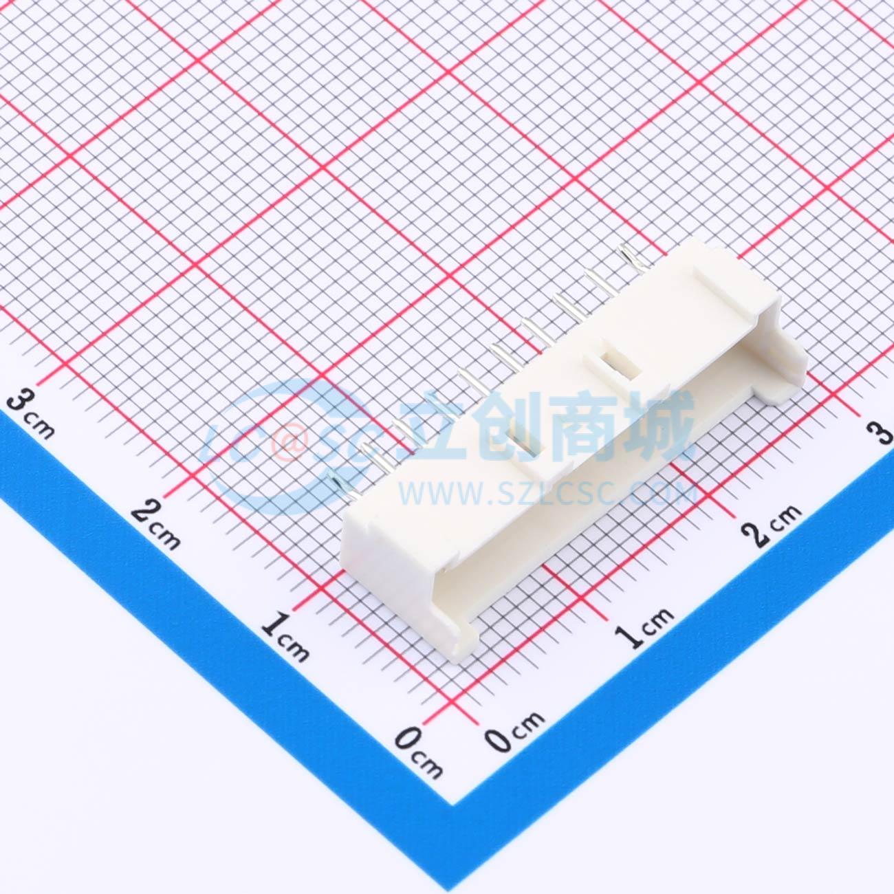 线对板针座 XD-XA-10A 插件,P=2.54mm 1x10P 直插 电子元器件配单