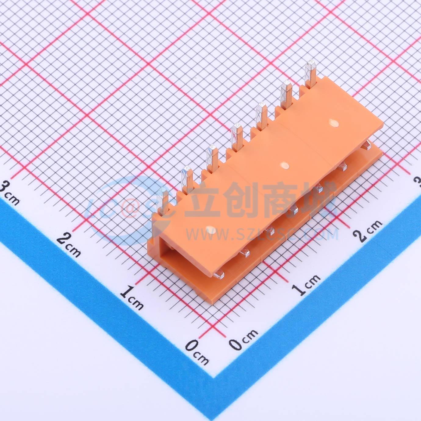 插拔式接线端子 JL396R-39607O01 弯插,P=3.96mm 1x7P 电子元器件