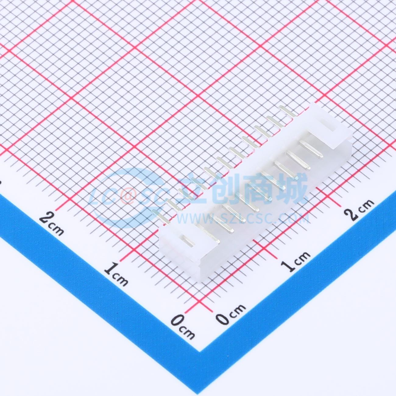 线对板针座 XD-PH-11A-G 插件,P=2mm 1x11P 直插 电子元器件配单