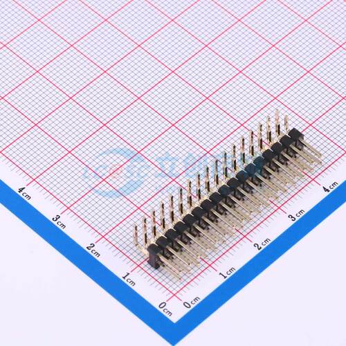 排针 PZ254-2-17-W-2.5-G1 弯插,P=2.54mm 2x17P 方针 电子元器件