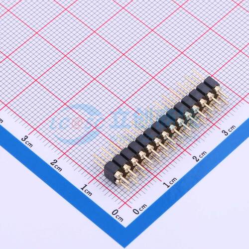 排针 PZ254-2-14-Z-C 插件,P=2.54mm 2x14P 圆针 电子元器件配单