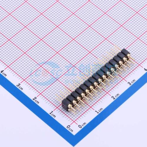 排针 PZ254-2-15-Z-C 插件,P=2.54mm 2x15P 圆针 电子元器件配单