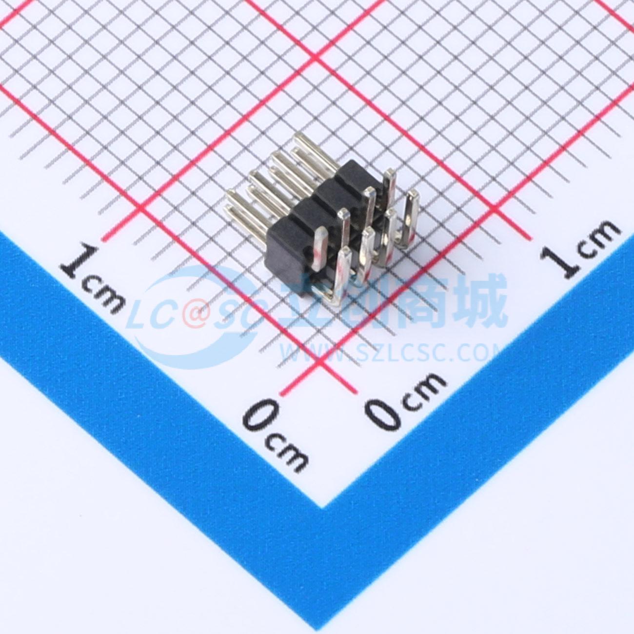 排针 2LP000M018 弯插,P=1.27mm 2x4P 原装正品 电子元器件配单