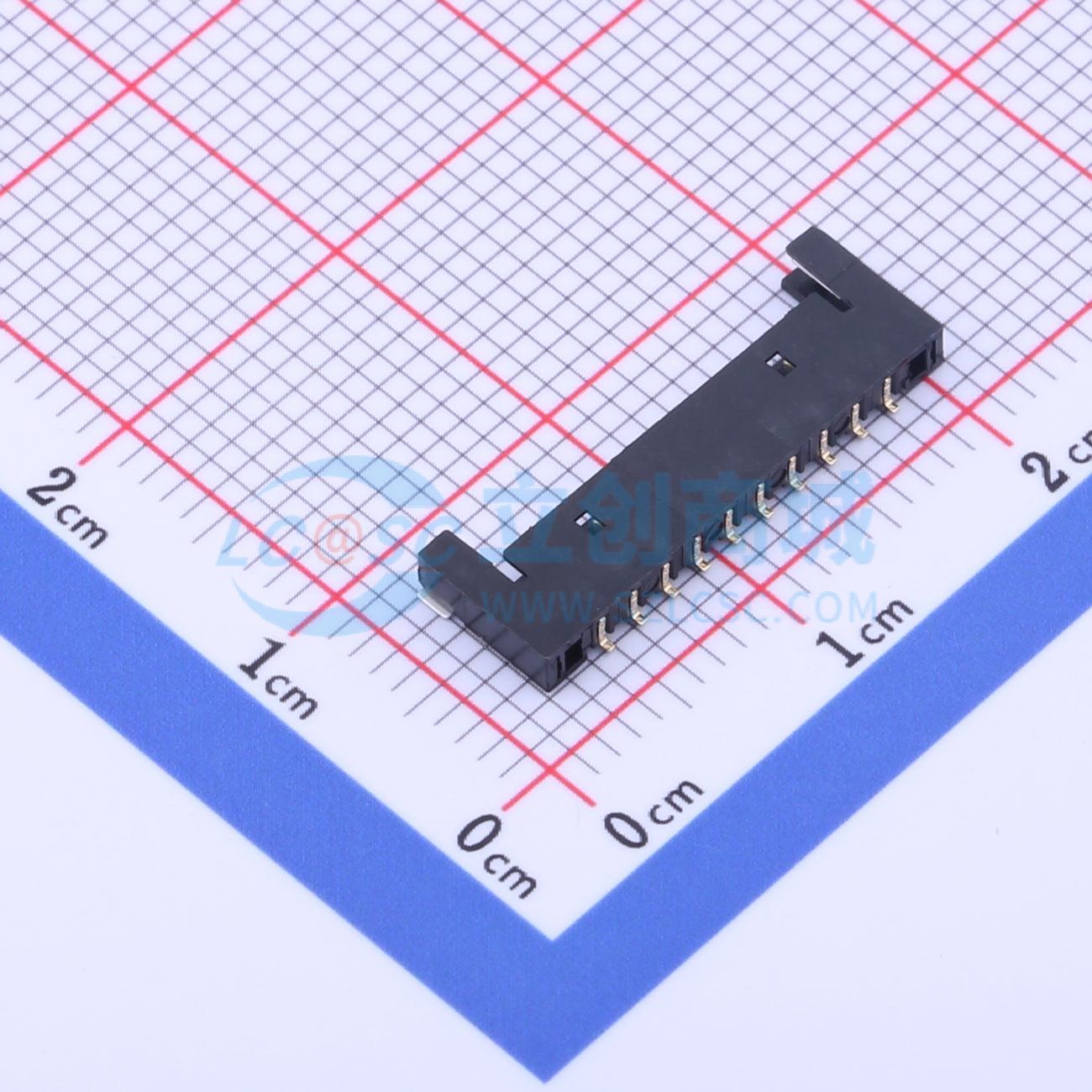 线对板针座 M1503RS-10-BK SMD,P=1.5mm,卧贴 1x10P 卧贴 原装