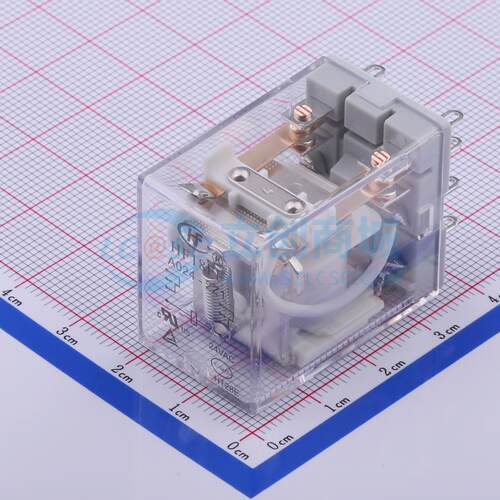 功率继电器 HF18FF/A024-2Z1 插件,21.5x28mm 8 24V 电子元器件
