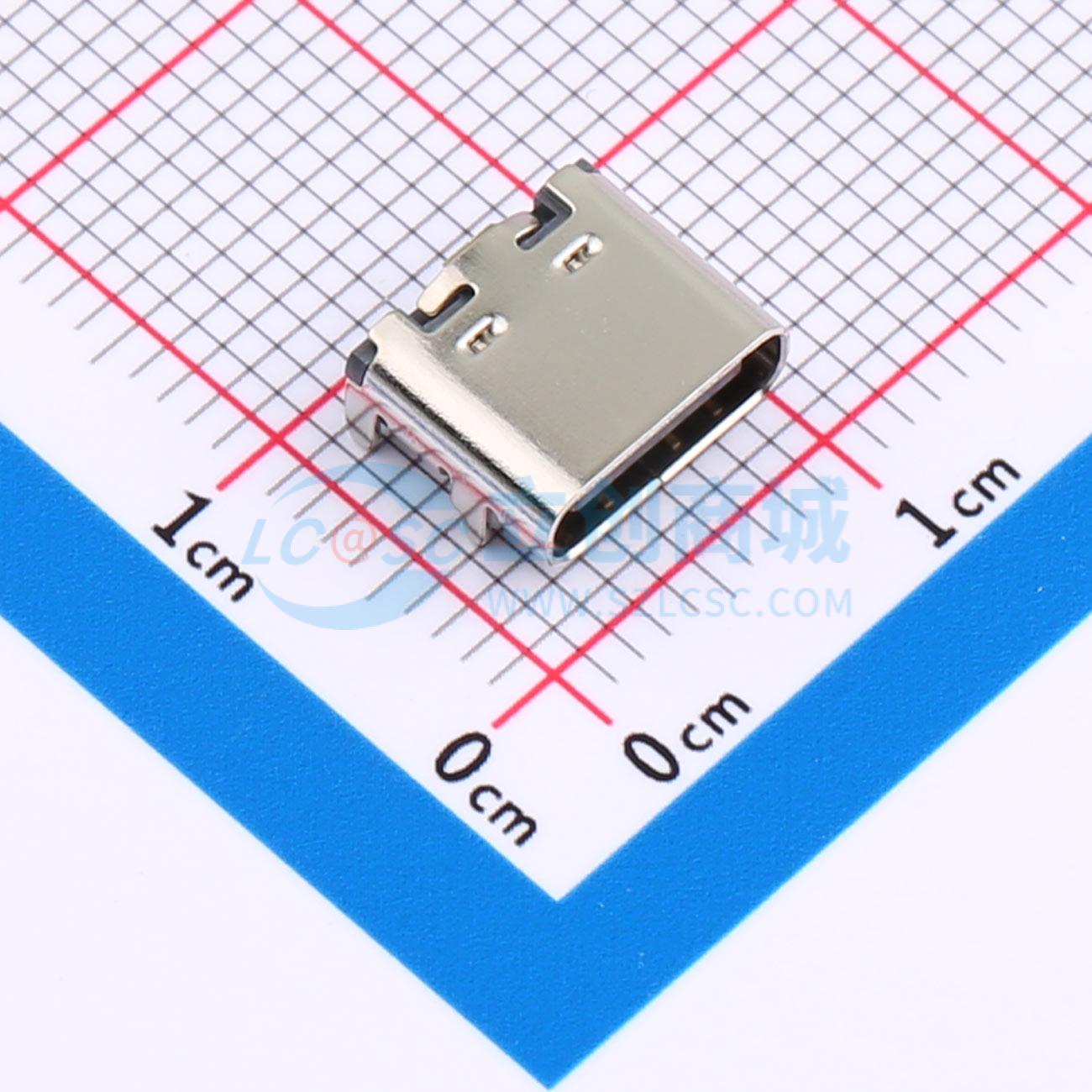 USB连接器 XUBF-0336-0817B SMD USB Type-C 16P板上SMD高导铜5A