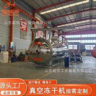中药材中空冻干机大型水果香蕉真空冻干机猕猴桃片真空冻干机商用