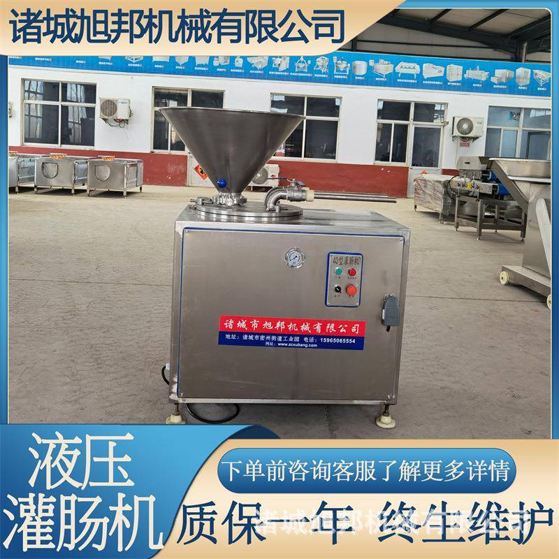 商用腊肠肉制品灌装机 自动液压快速灌肠设备 糯米肠双管灌肠机
