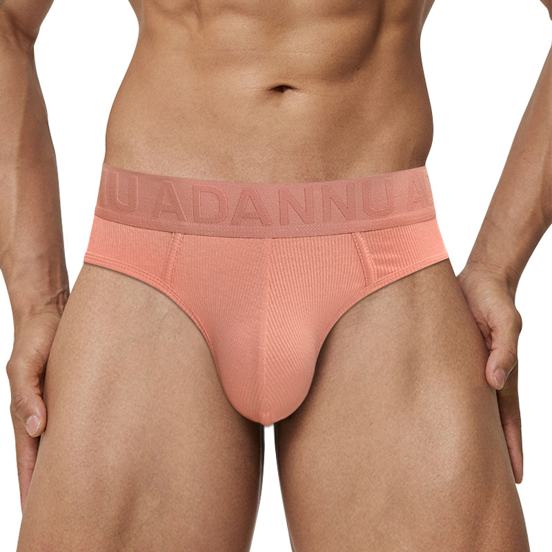 ADANNU男士三角裤性感浮雕纹三角内裤男AD763