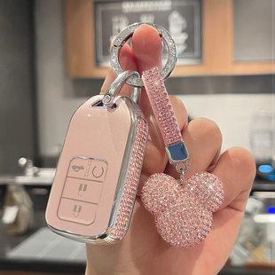 适用本田钥匙套雅阁思域缤智凌派XRV皓影飞度冠道CRV英仕派壳扣女