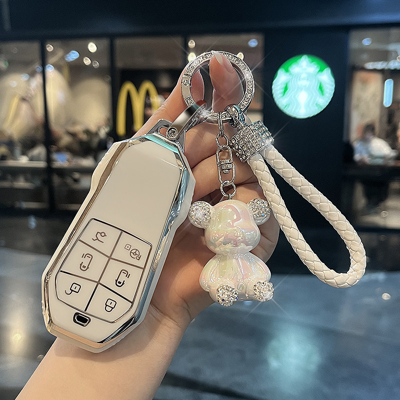 适用小鹏钥匙套X9 PRO汽车max包商务车MPV高档壳扣男女士可爱专用