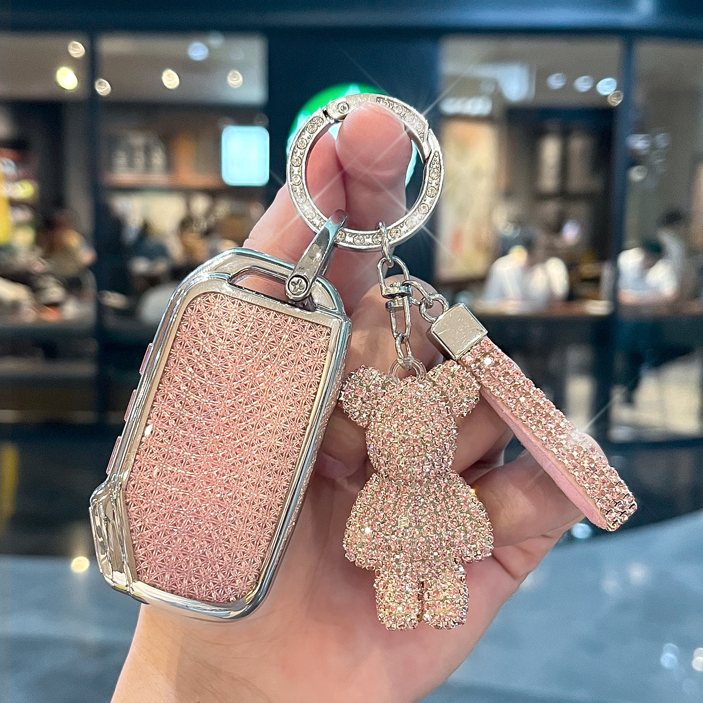 适用起亚钥匙套轻奢钻纹全包保护