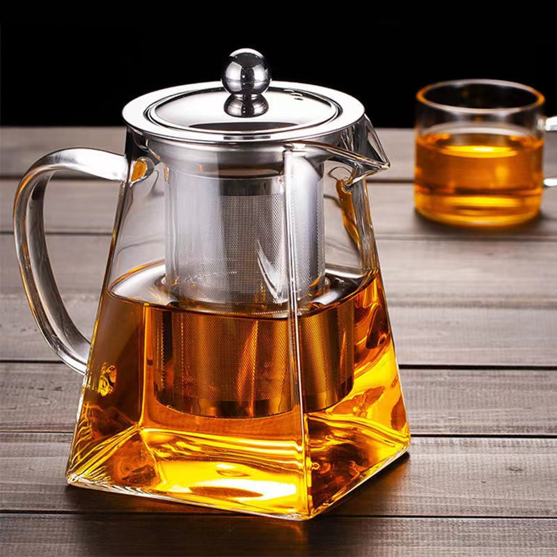 玻璃煮茶壶过滤泡茶壶家用耐热单壶工夫烧茶壶茶水分离水壶可明火