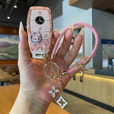 适用于奔驰e300l钥匙套c260l车a200l  glc300l女gle350 glb220扣