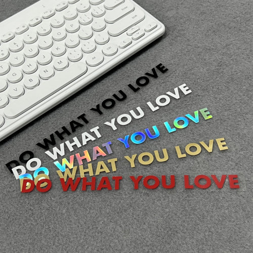 个性创意英文字母DO WHAT YOU LOVE拉花贴纸门把手后备箱装饰贴