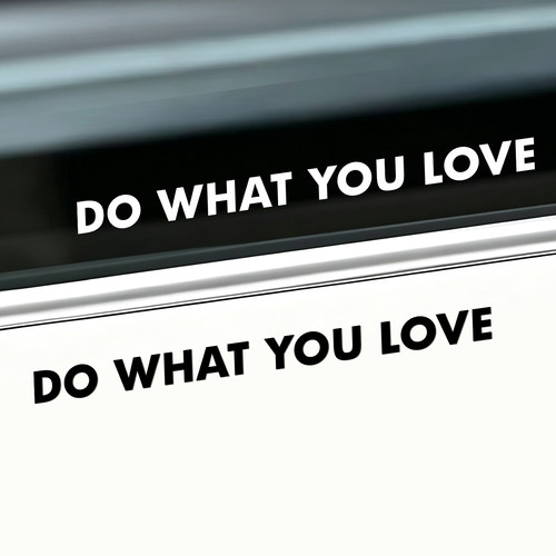 汽车贴纸前挡贴后挡风玻璃贴天窗贴DO WHAT YOU LOVE车贴镜子装饰