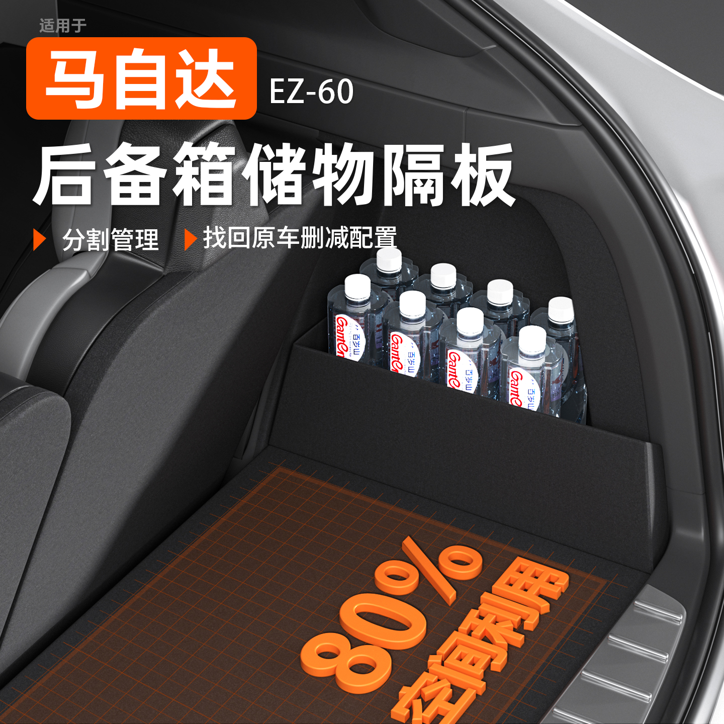 25款适用长安马自达EZ60后备箱隔板改装件收纳储物箱配件内饰2025