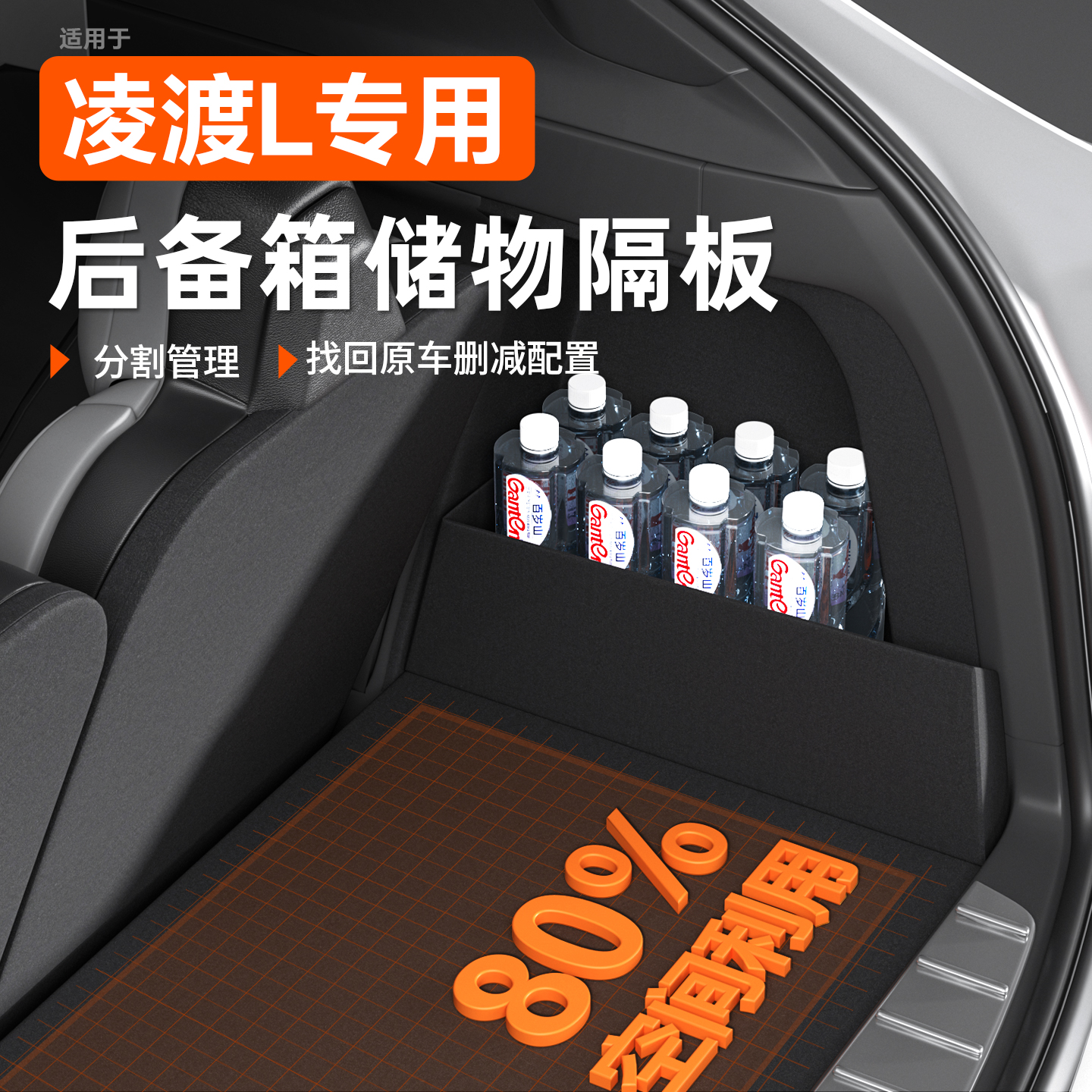 凌渡L后备箱收纳隔板太实用了