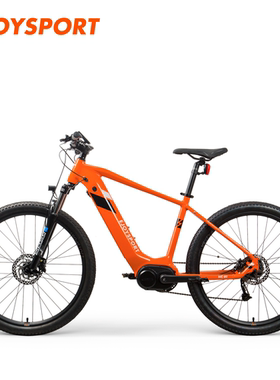 EJOYSPORT中置电机电助力山地铝合金油压碟刹避震旅行越野自行车