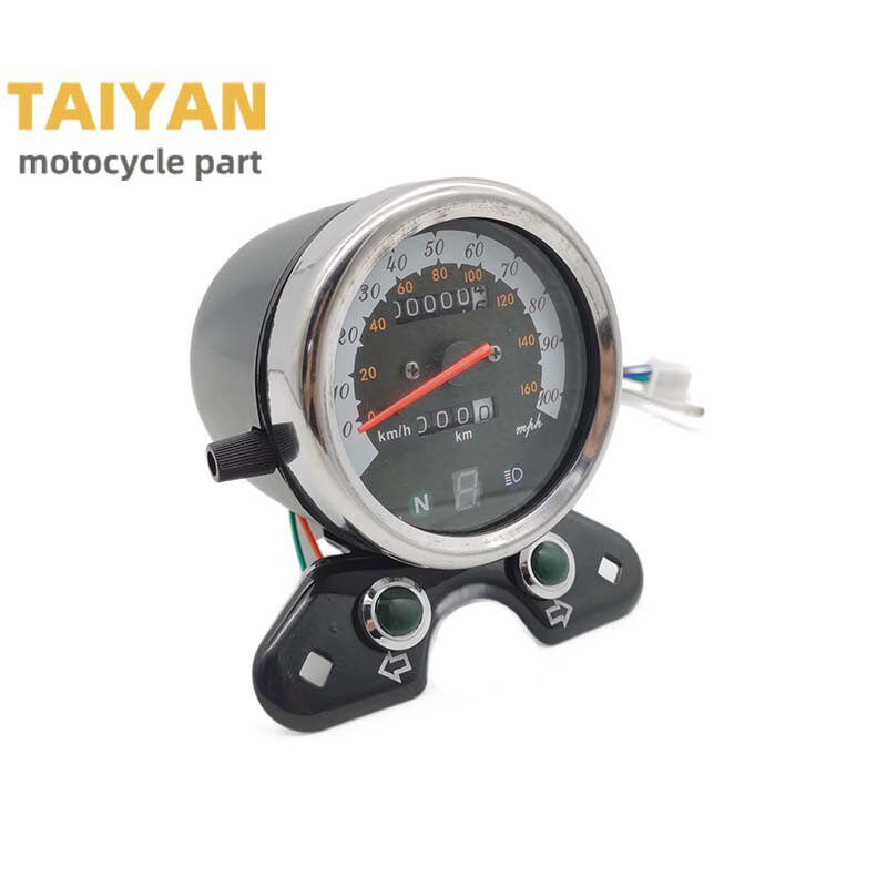 摩托车改装仪表总成风暴太子GN12CG12复古带挡咪表转数表里程表