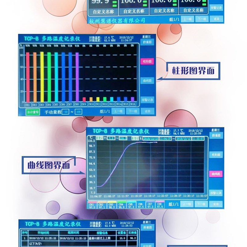 5寸显示屏温度巡检仪TCP-32多路温度记录仪多路温度测试仪触摸屏,特色手工艺,其他特色工艺品,淘宝优惠券,粉丝福利购,淘宝优惠卷