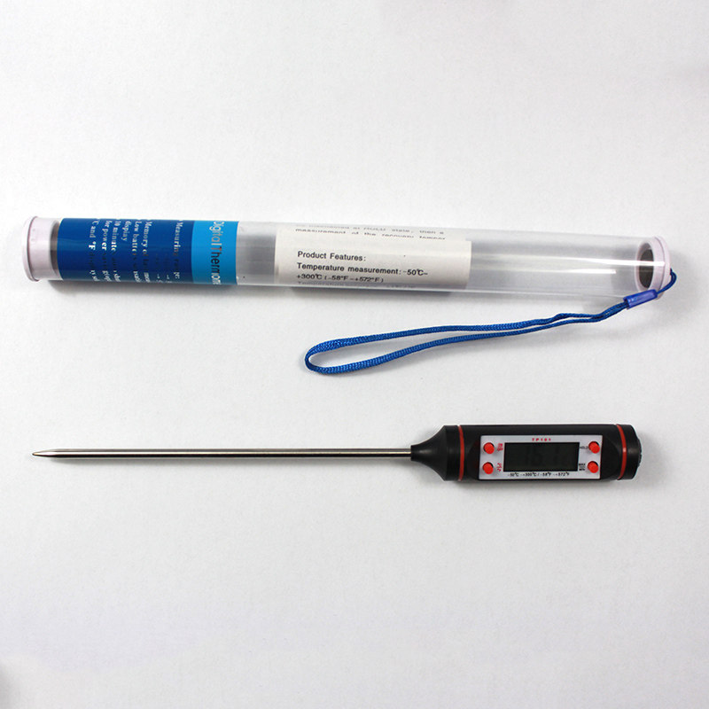 探针式土壤烘焙食k品笔式温度计TP101油温奶粉水温液体电子测温仪