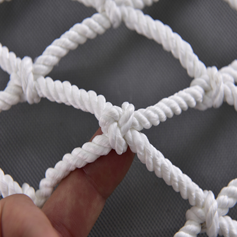 建筑工地安绳网防坠网尼龙网儿童楼梯阳台防护网隔离网围网子