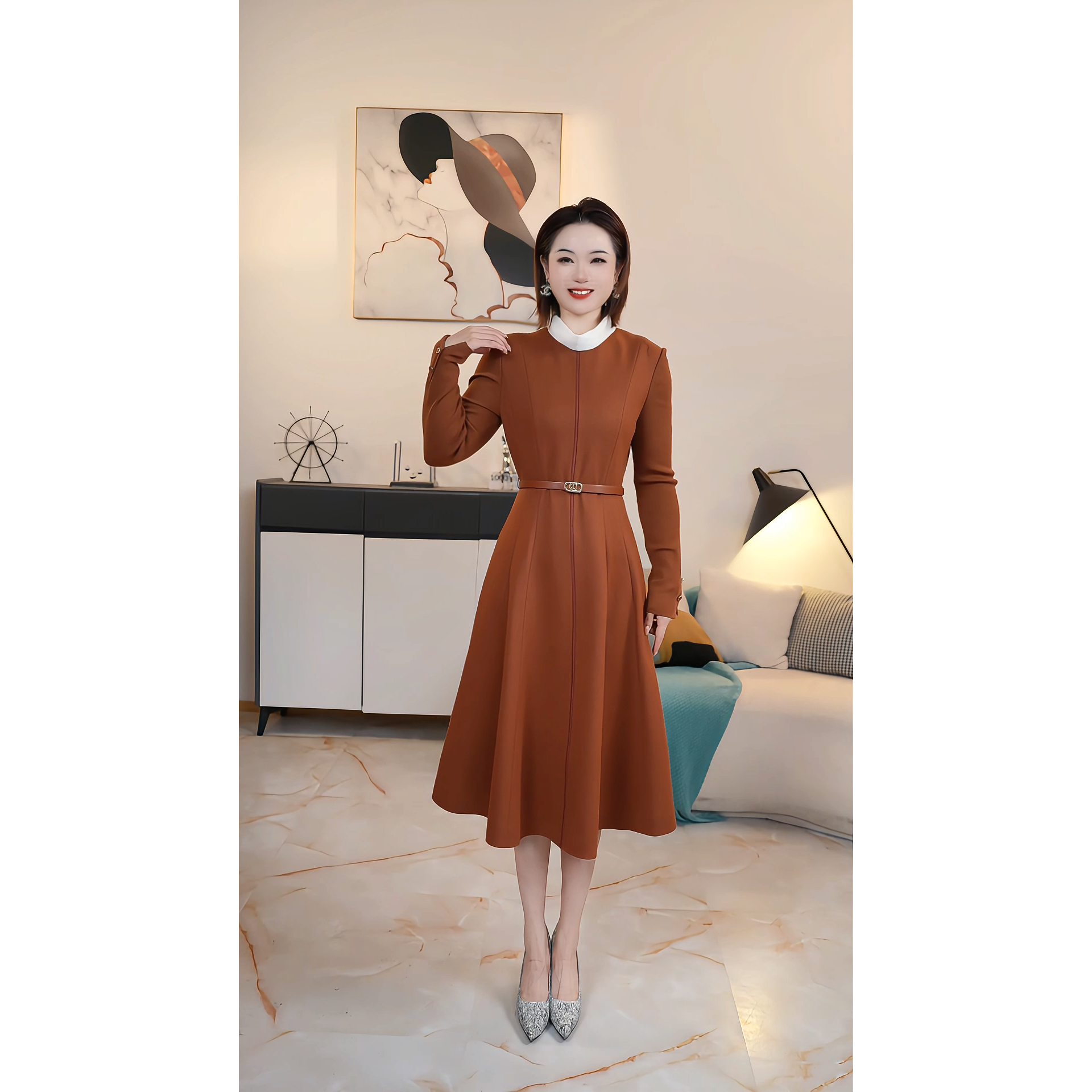 【撤柜清仓】D高端大码原创遮肉显瘦连衣裙 DA81,女装/女士精品,大码连衣裙,淘宝优惠券,粉丝福利购,淘宝优惠卷