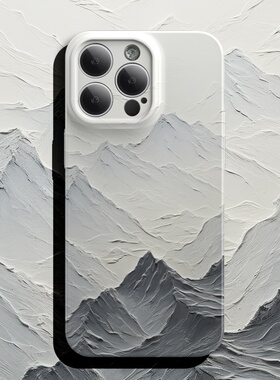 我见远山 iPhone16Promax手机壳15苹果14plus菲林软壳13油画12mini中式11简约x小众文艺xr镜头xs全包8p适用7