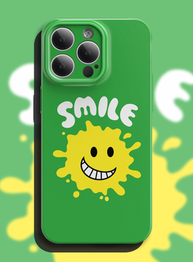 微笑涂鸦iPhone16手机壳苹果15promax新款14菲林13软壳12搞怪11趣味xr全包8plus防摔mate60pro华为pura70适用