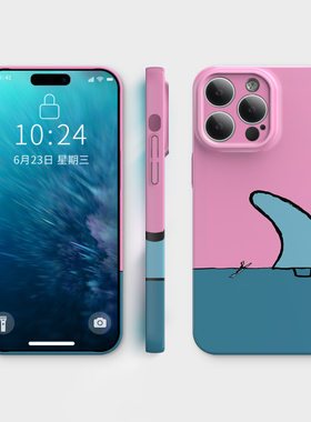滔天巨浪iPhone17手机壳Air苹果16promax新款15plus原创卡通14个性小众13不会撞壳12全包11防摔xr软壳x适用男