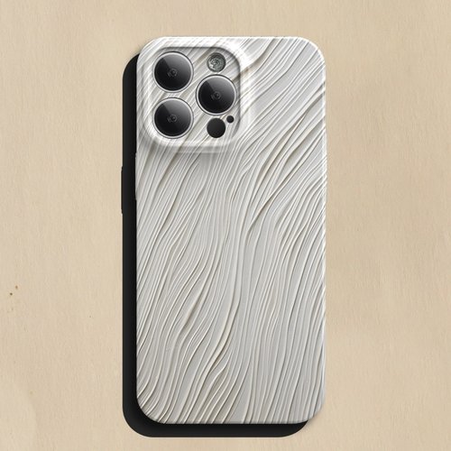 白色木纹 iPhone15Promax手机壳苹果14plus套13简约12菲林软壳11华为pura70Pro全包mate60小众p70小米14适用