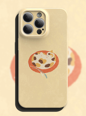 猫咪的午后时光iPhone16手机壳苹果15promax新款14菲林13软壳12全包11防摔xr可爱8p卡通mate60华为pura70适用