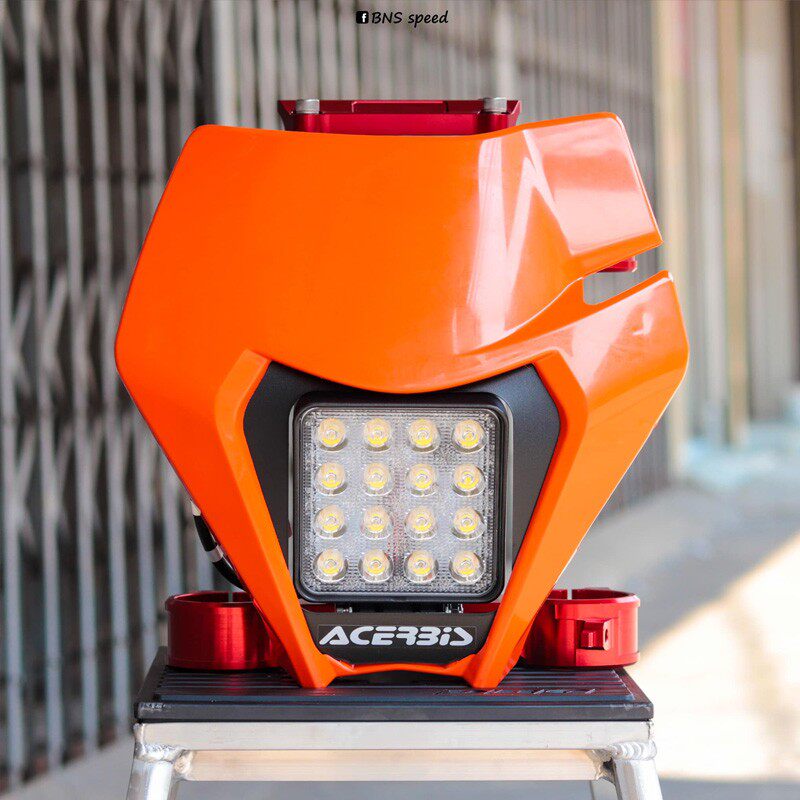 意大利acerbis越野摩托车头灯KTM胡斯瓦纳改装大灯林道穿越灯具