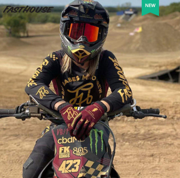 美国fasthouse女款越野摩托车套装场地林道骑行服速干透气防护