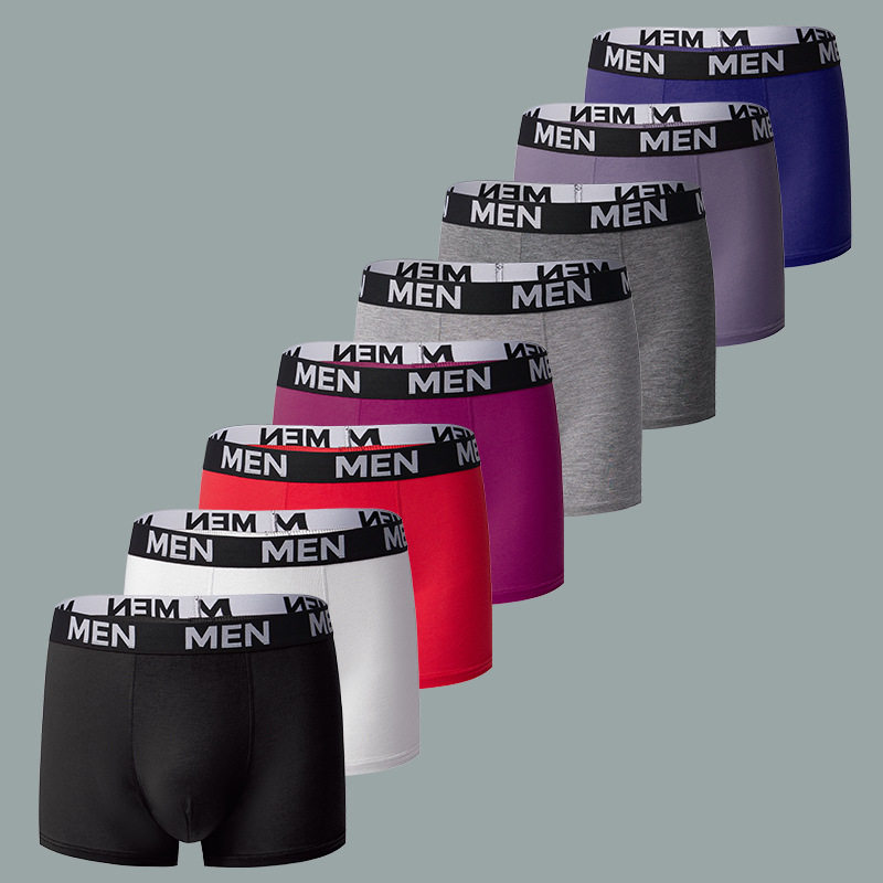 男士内裤透气休息字母腰带纯色欧美平角裤舒适无痕棉内裆四角裤衩,女士内衣/男士内衣/家居服,男平角内裤,淘宝优惠券,粉丝福利购,淘宝优惠卷