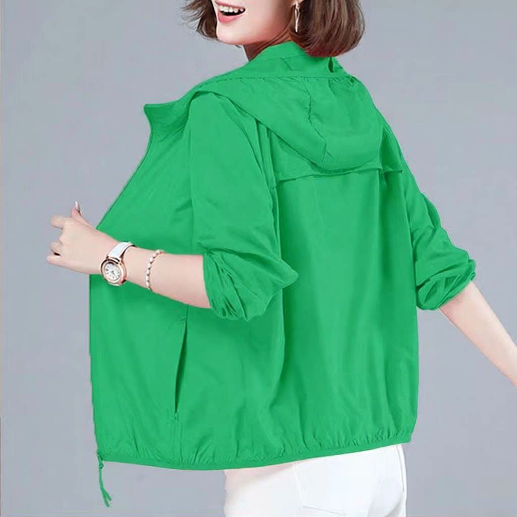 韩版夏季薄款防晒衣女外穿防晒服宽松大码休闲百搭透气外套女