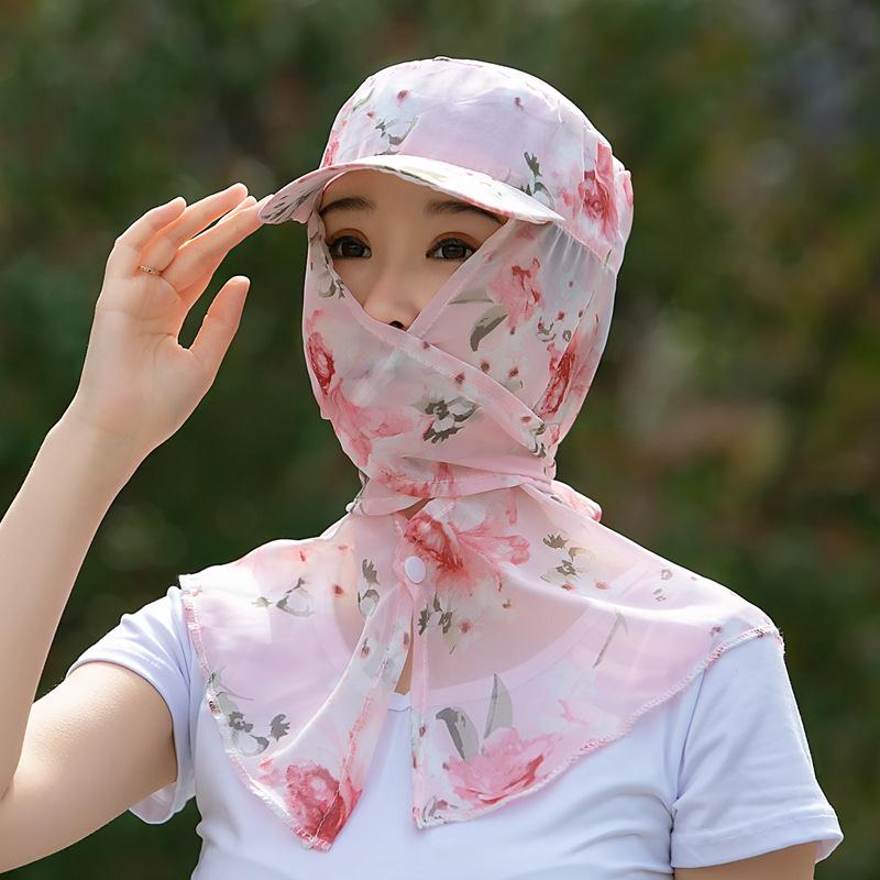 遮阳帽女防晒骑车采茶干活太阳帽