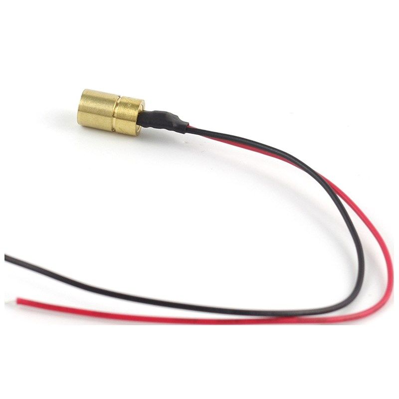 5只装 650nm 5mW 红光点状激光头模组镭射组件 3V 迷你8mm直径