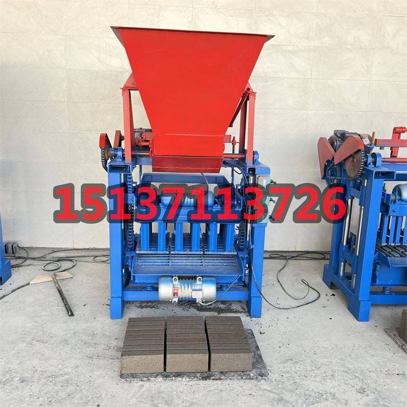 半自动路沿石打砖机空心砖免烧砖机半自动液压水泥制砖机空心砖机