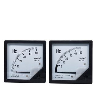 10V4 电机变频器模拟量频率表6C2 DC0 50HZ 20mA指针直流赫磁表