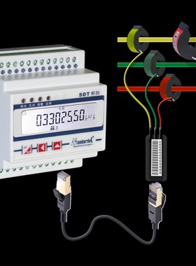 免拆线安装/三相导轨多功能电能表/SDT640-SP/RS485/DL/T645/电表