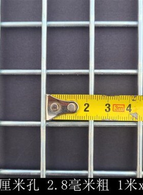 镀锌铁丝网片电焊网小孔建筑网格笼子加粗防护钢丝网货架铁丝网片