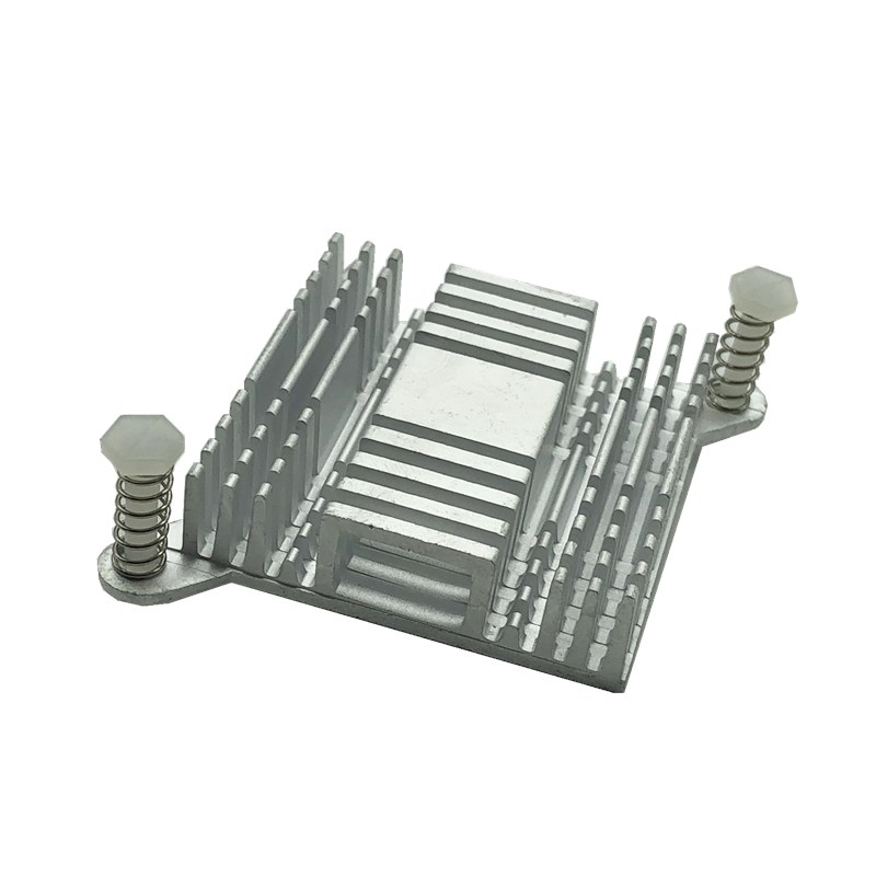 芯片散热片 南桥北桥散热器38*y38*10带耳 带塑料螺丝钉铝制散热