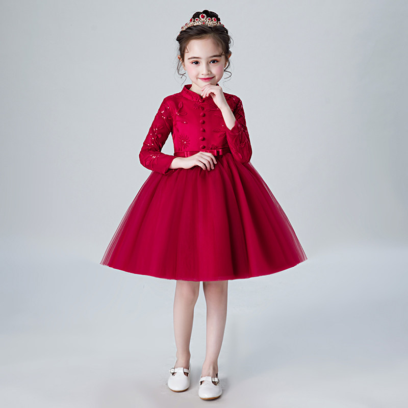儿童古典晚礼服中国风中式国潮女童婚纱花童敬酒小孩拜年轻奢高端,童装/婴儿装/亲子装,儿童礼服,淘宝优惠券,粉丝福利购,淘宝优惠卷