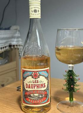 法国罗纳河谷Dauphins罗纳皇冠珍藏干白/干红葡萄酒原瓶进口187ml